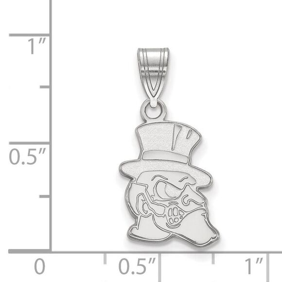 10k White Gold Wake Forest U. Medium Mascot Pendant - Picture 2 of 3